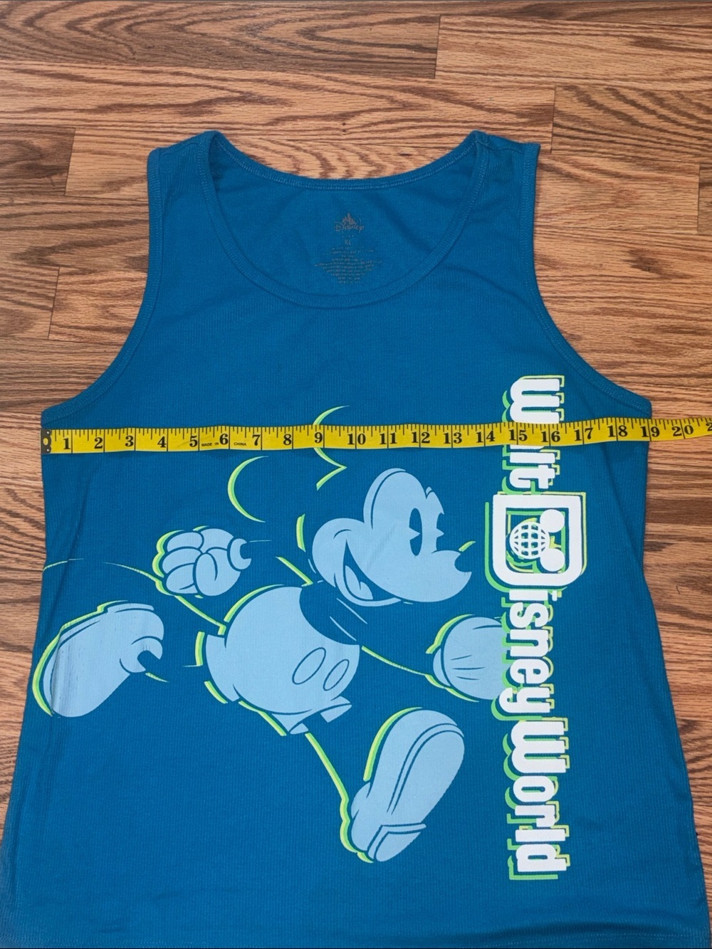 Walt Disney World Blue Mickey Tank Top, XL - Picture 3 of 4